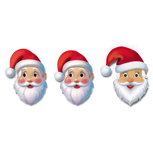 Santa Face For Kids PNG 73