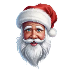 Santa Face For T-shirt Print PNG 06282024 PNG