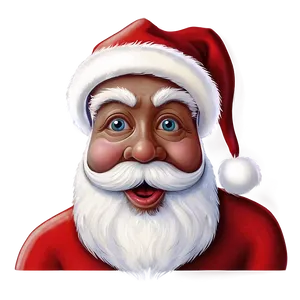 Santa Face Greeting Card Design PNG Kpy PNG
