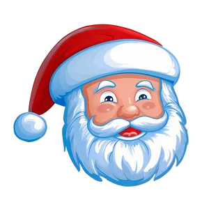 Santa Face In Snow PNG 06282024