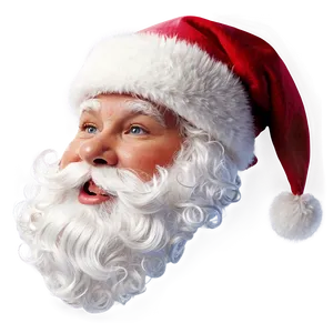 Santa Face On White Background PNG Aad20 PNG