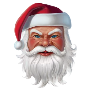 Santa Face Outline PNG Chr80 PNG