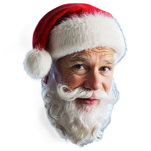 Santa Face Portrait PNG 06282024