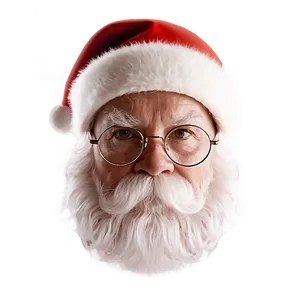 Santa Face Portrait PNG 06282024