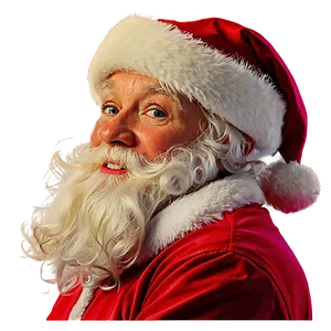 Santa Face Portrait PNG Ajm PNG