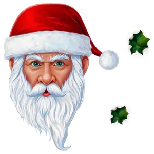 Santa Face Profile PNG 06282024