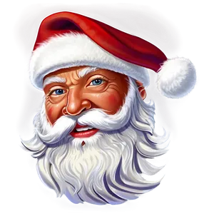 Santa Face Profile PNG Gmn
