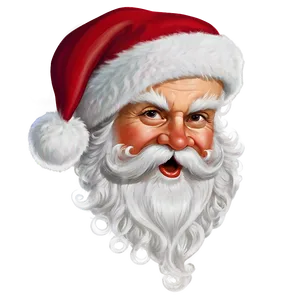Santa Face With Ho Ho Ho PNG Gbw PNG