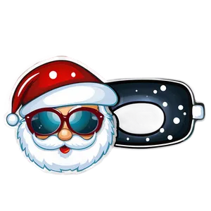 Santa Glasses PNG Iyu