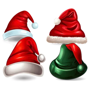 Santa Hat Cartoon Background PNG 06272024