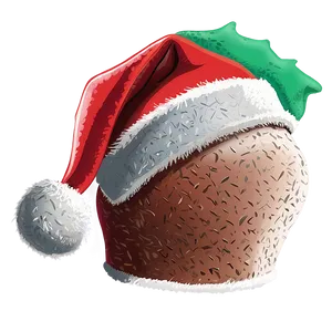 Santa Hat Cartoon Scene PNG 28