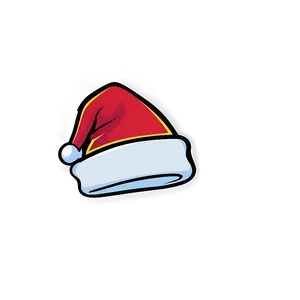 Santa Hat Cartoon Sketch Png 9 PNG image