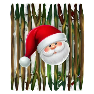 Santa Hat Cartoon Wallpaper PNG 06272024