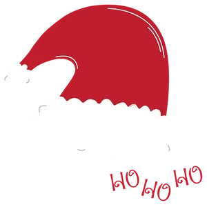 Santa Hat Ho Ho Ho Graphic