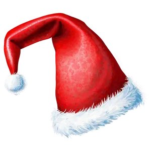 Santa Hat With Pom Pom Png 06262024 PNG image