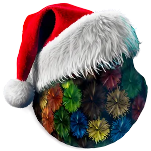 Santa Hat With Pom Pom PNG 27