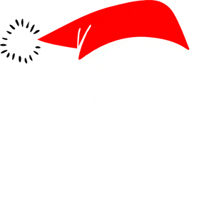 Santa Hatand Beard Graphic PNG image