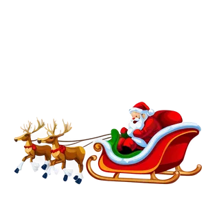 Santa In Sleigh Png 05042024 PNG image