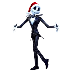 Santa Jack Skellington Celebration PNG 06292024
