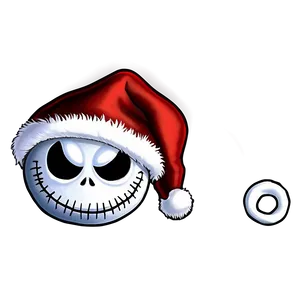 Santa Jack Skellington Chimney PNG Vbl
