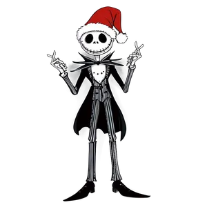 Santa Jack Skellington Ho Ho Ho PNG 47