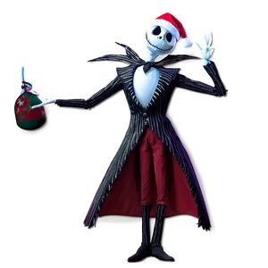 Santa Jack Skellington Magic PNG 06292024