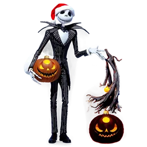 Santa Jack Skellington Night PNG Our32 PNG