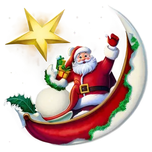 Santa Moon PNG 05042024