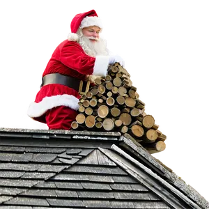 Santa On Roof Png Vyj43 PNG image