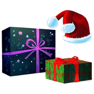 Santa's Christmas Gifts PNG Bxa27