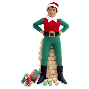 Santa's Helper Elf Shelf PNG 05242024 PNG