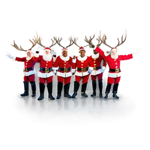 Santa's Reindeer Team PNG 2 PNG