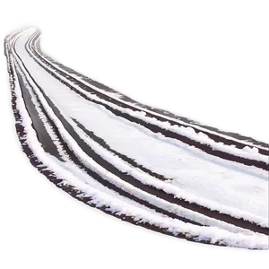 Santa's Sleigh Tracks In Snow PNG Cla1 PNG