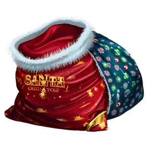 Santa Sack At North Pole Png Oxb54 PNG image