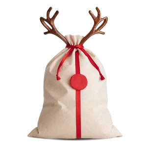 Santa Sack With Reindeer Png 06282024 PNG image