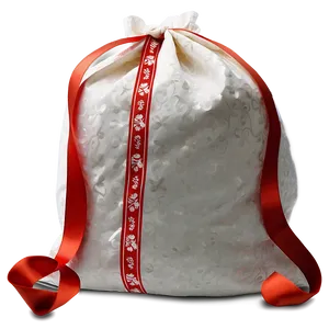 Santa Sack With Ribbon Png 06282024 PNG image