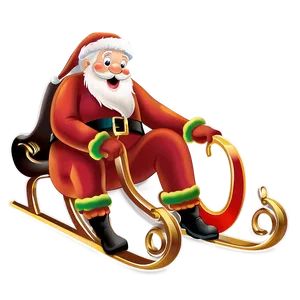 Santa Sleigh Png Opf27 PNG image