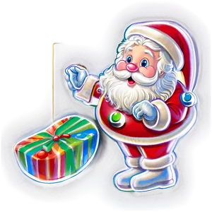 Santa With Candy PNG Jyp
