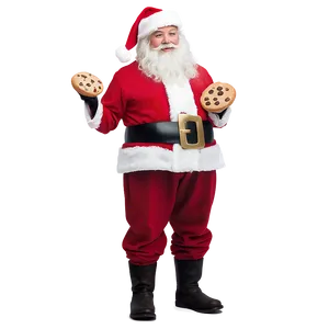 Santa With Cookies PNG Ike