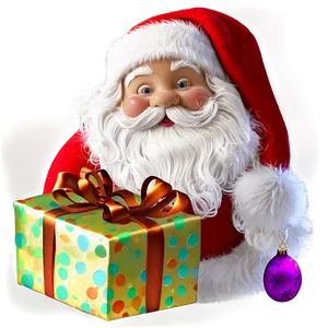 Santa With Gifts PNG Gvm