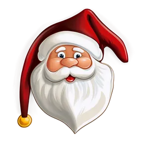 Santa With Holly Cartoon PNG Whr96 PNG