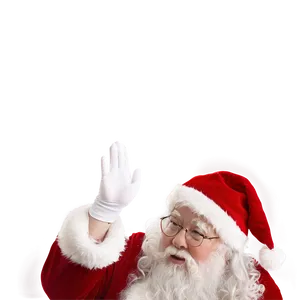 Santa With Holly PNG Asg