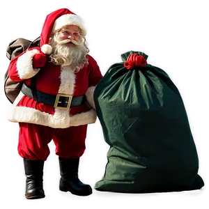 Santa With Sack Clipart Png 06262024 PNG image