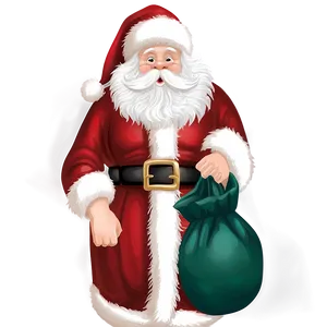 Santa With Sack PNG Aym45