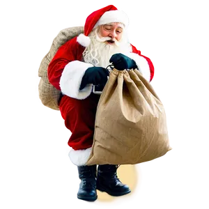 Santa With Sack PNG Rlp
