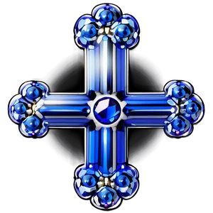 Sapphire Blue Cross Configuration PNG Wct PNG