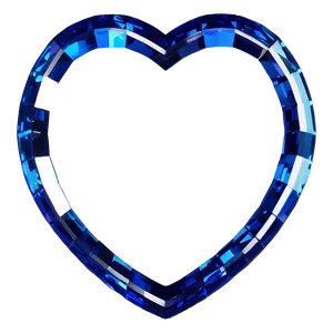 Sapphire Blue Heart Emoji Png 06272024 PNG image