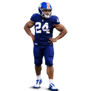 Saquon Barkley Behind-the-scenes Practice PNG 06122024 PNG