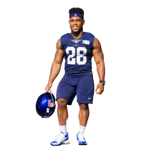 Saquon Barkley Behind-the-scenes Practice PNG 06122024 PNG