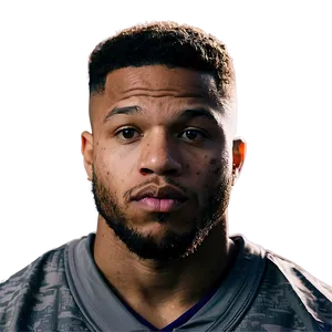 Saquon Barkley Determined Look PNG 39